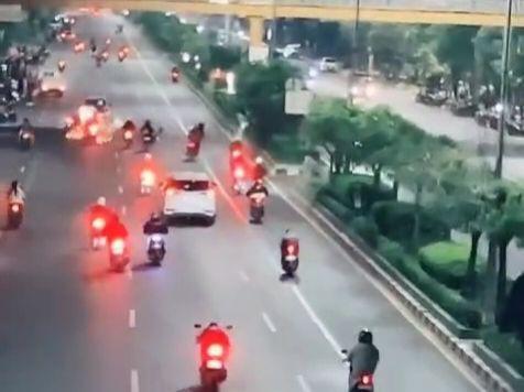 Kecelakaan di Bekasi akibat balap liar. (istimewa)