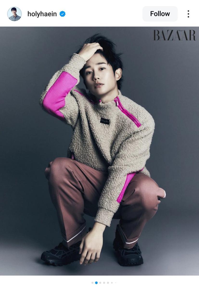 potret Jung Hae In (instagram.com/holyhaein)