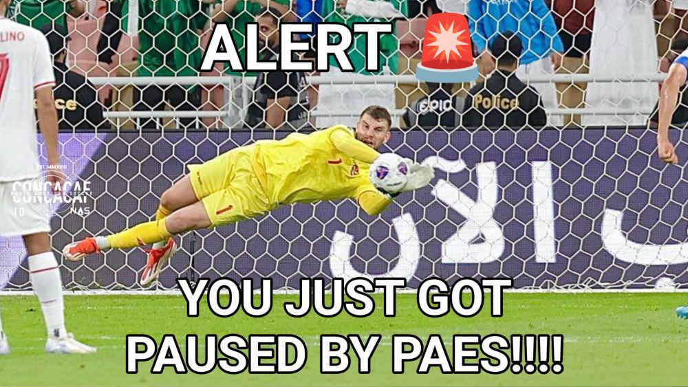 potret meme Maarten Paes (x.com/ConcacafID)