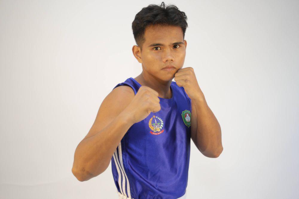 Petinju Sulsel Abraham Masihor siap berlaga di PON XXI Aceh-Sumut 2024. (Dok. Istimewa)