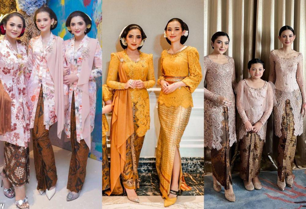 15 Adu Gaya Kebaya Ashanty vs Sarah Menzel, Calon Mertua-Mantu Anggun