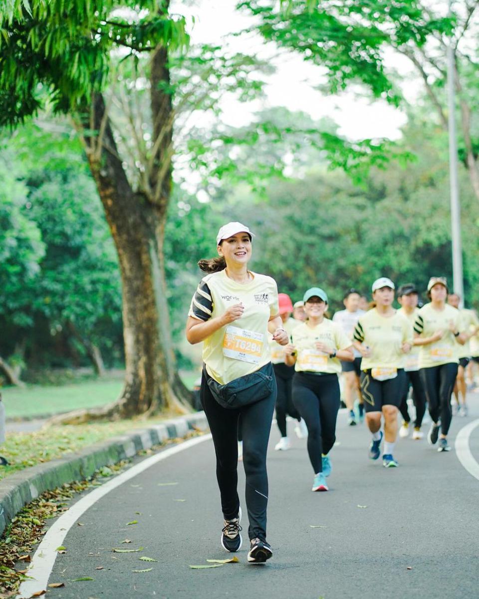 potret Ira Wibowo marathon 10K (instagram.com/irawbw)