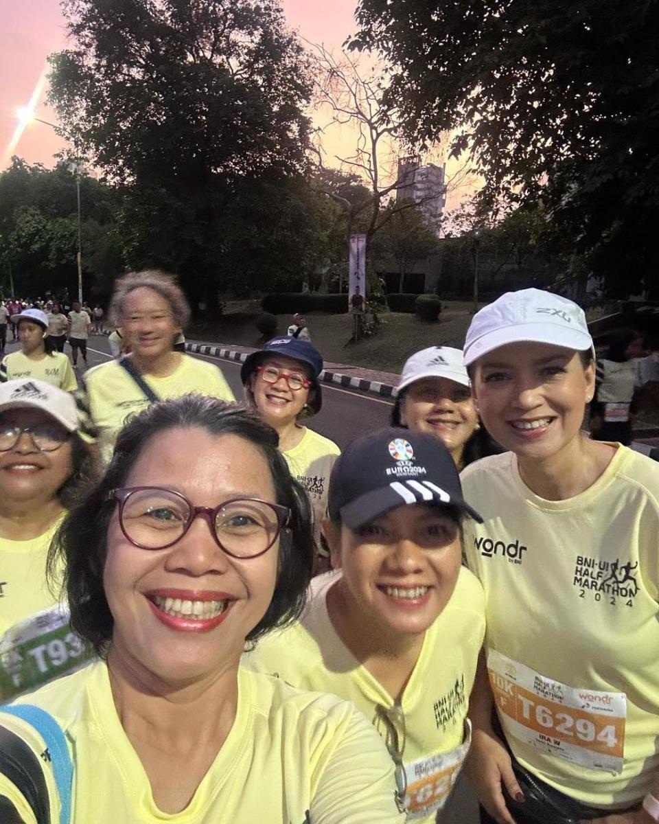 potret Ira Wibowo marathon 10K (instagram.com/irawbw)