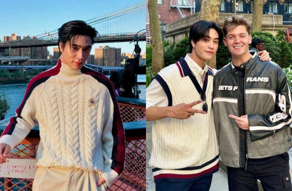 7 Potret Gemini Norawit di New York Fashion Week, Ketemu Jamie Miller