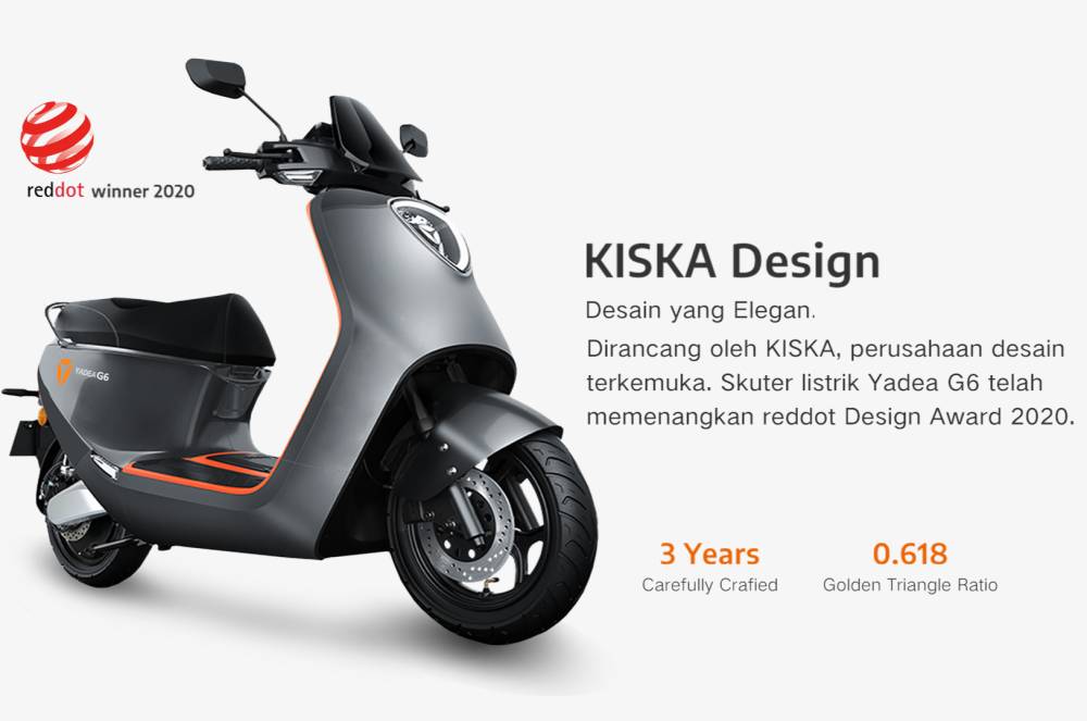 ilustrasi motor listrik Yadea G6 (dok. Yadea Jakarta)