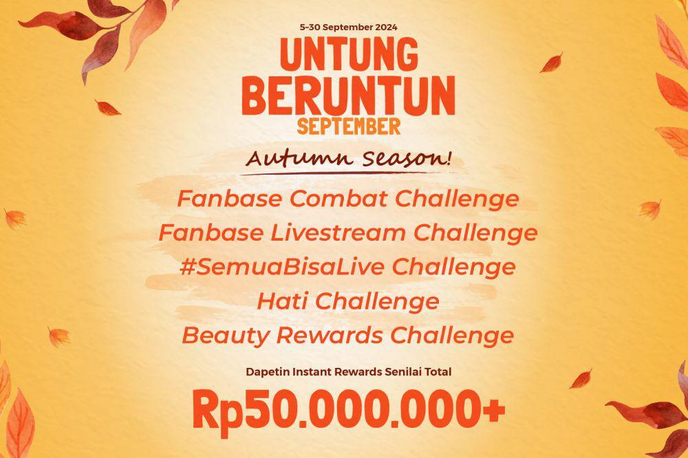 Live Makin Glowing, Untung Makin Mengalir!