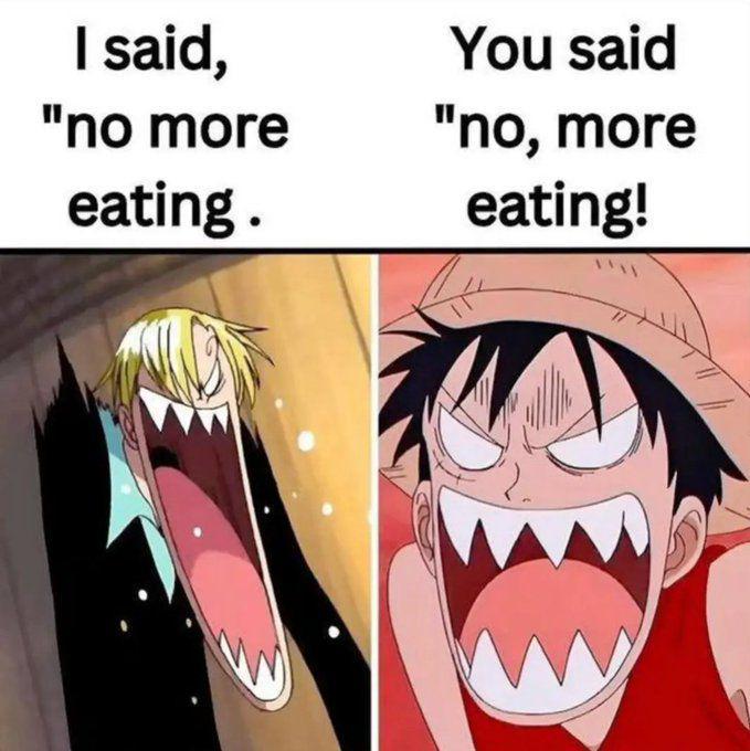 meme hubungan Luffy dan Sanji (x.com/DailyOPMemes)