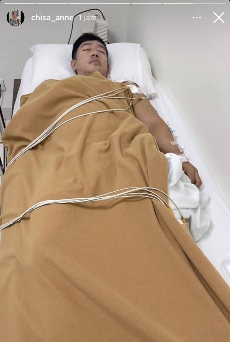 potret kondisi terkini Ruri Repvblik usai alami kecelakaan tunggal di Ciamis (Instagram.com/chisa_anne)