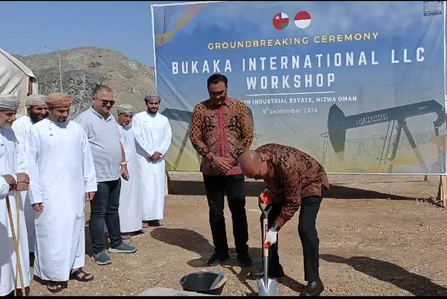 Peletakan Batu Pertama Workshop Bukaka International di Oman