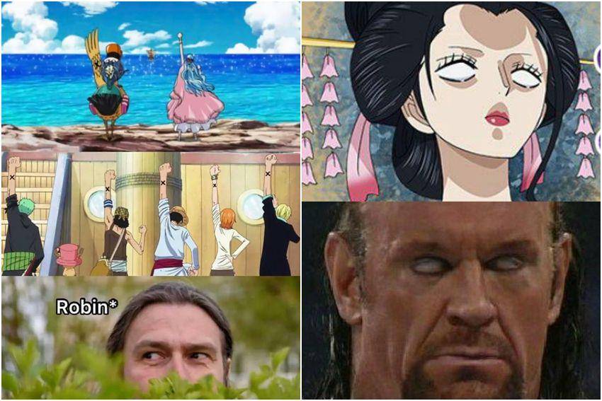 kolase potret meme Nico Robin (reddit.com/user/Adriatik_xhakalija | reddit.com/user/Marsupilami_316)