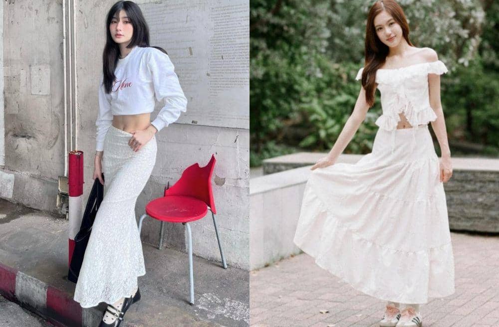 9 Inspirasi Girly Beach Outfit ala Aktris Rookie Thailand, So Pretty!