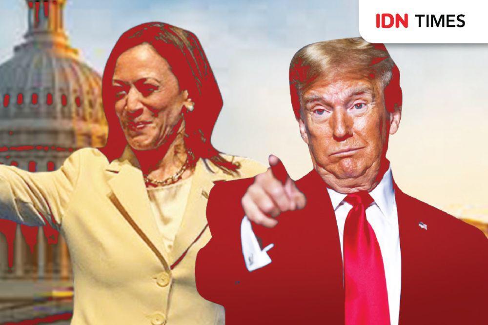 Kamala Harris-Donald Trump Saling Serang di Debat Capres AS
