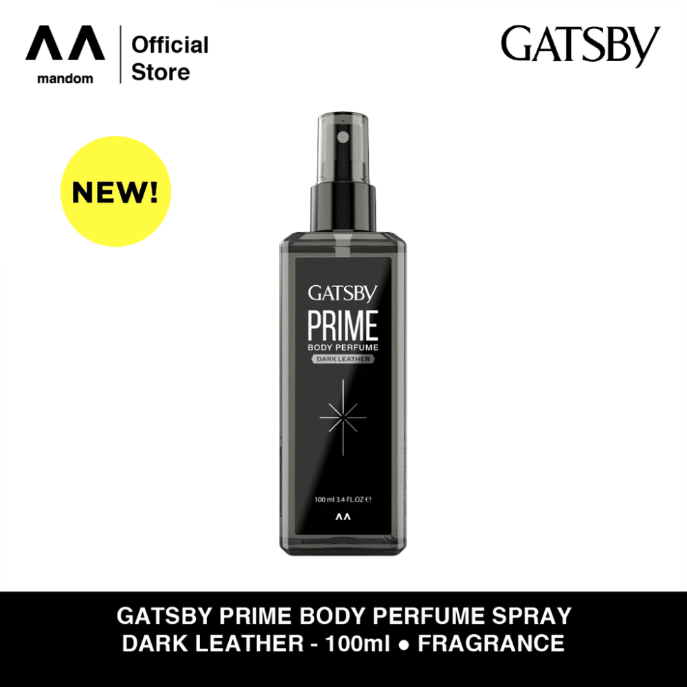 Gatsby Prime Body Perfume Spray - Dark Leather (shopee.co.id/Mandom Official Shop)