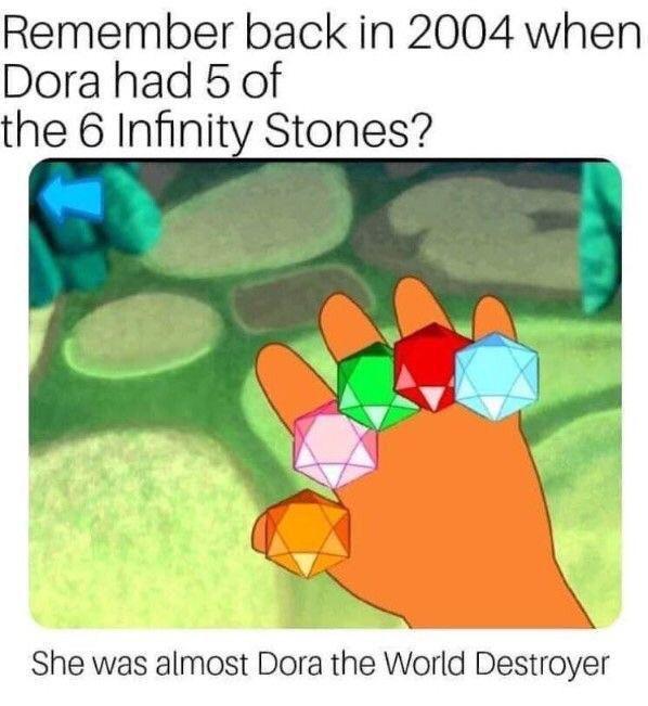 potret meme kocak Dora (reddit.com/user/JARC24)