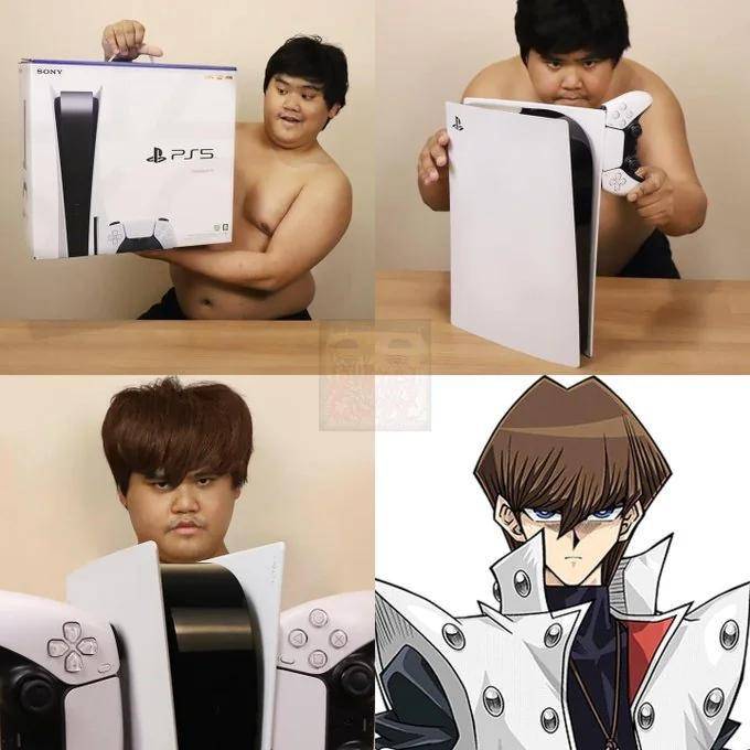 potret meme Yu-Gi-Oh! (instagram.com/lowcostcosplayth)