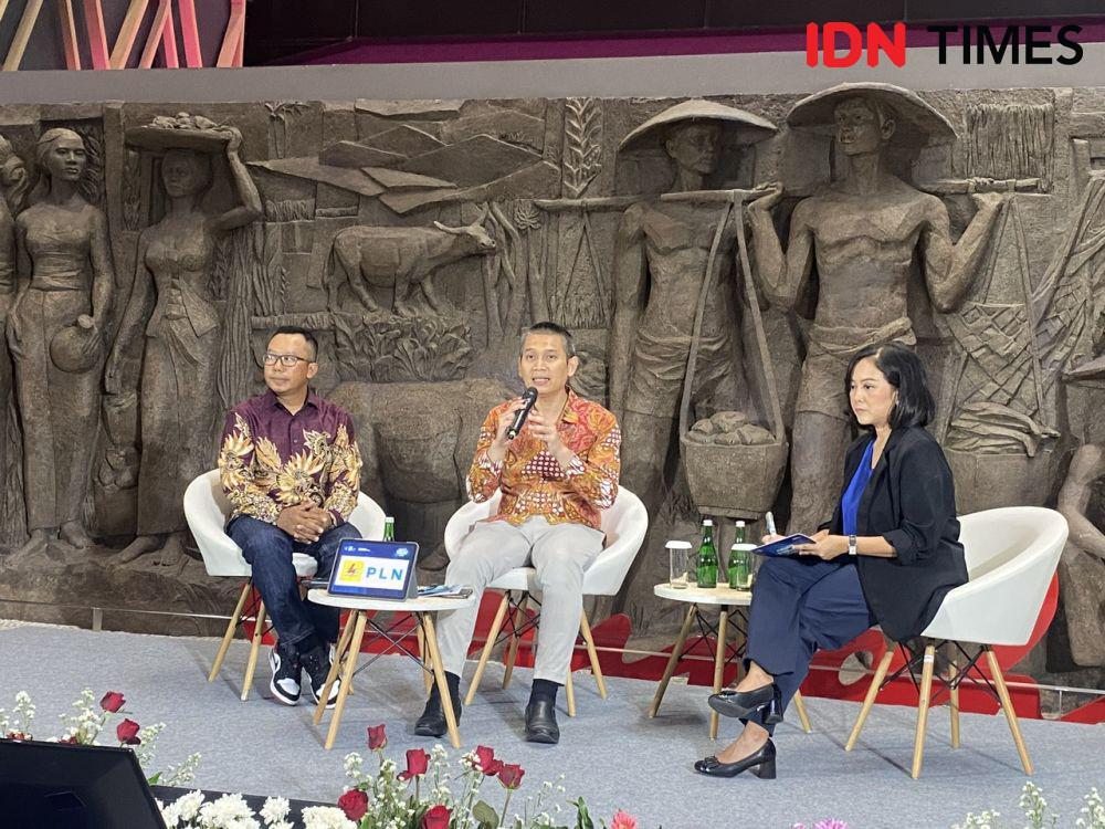 Diskusi Penguatan BUMN Menuju Indonesia Emas. (IDN Times/Vadhia Lidyana)