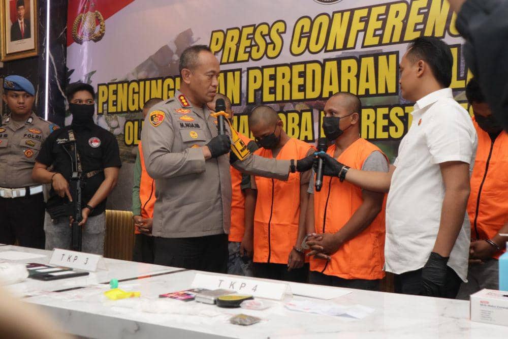 5 Pengedar Narkoba di Makassar Ditangkap, Polisi Sita 1 Kg Sabu