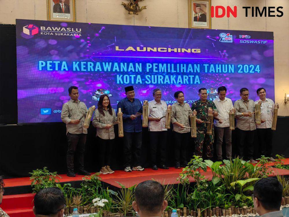 Launching Bawaslu petakan kerawanan Pilkada Solo 2024. (IDN Times/Larasati Rey)