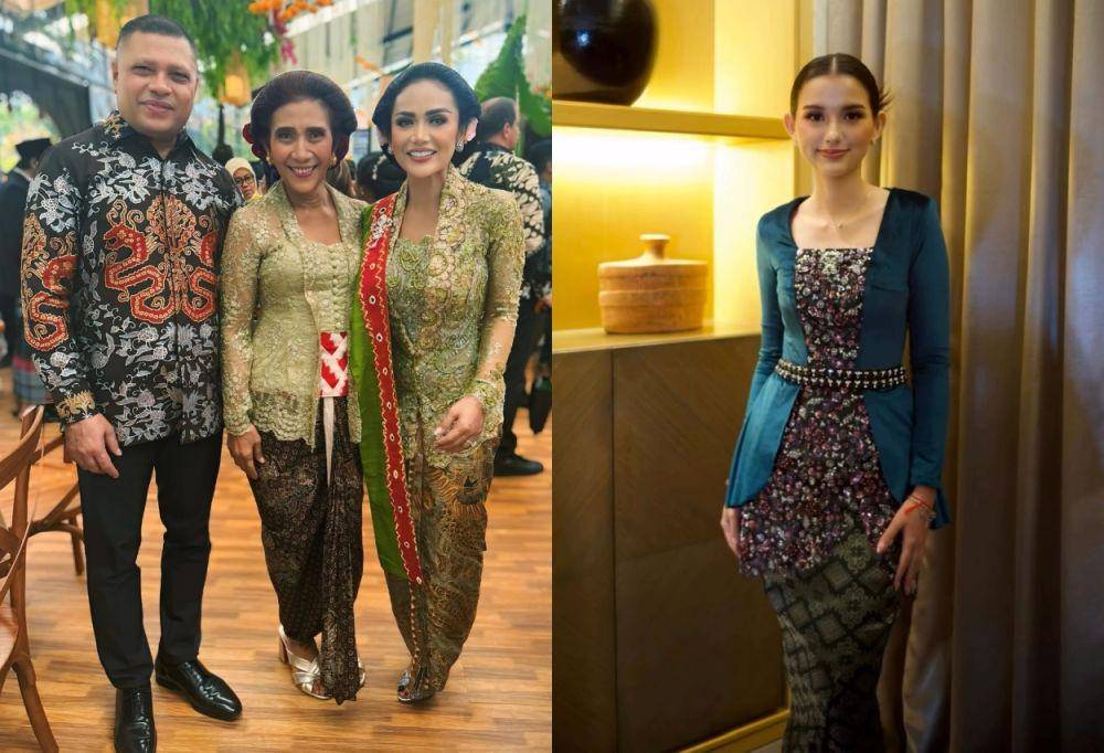 adu gaya kebaya Krisdayanti vs. Sarah Menzel (instagram.com/krisdayantilemos | instagram.com/ssarah_menzel)