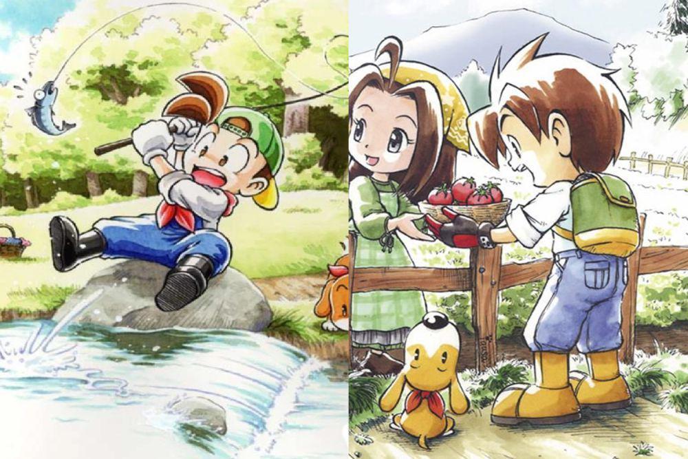 para tokoh utama Harvest Moon (dok. Natsume Inc/Harvest Moon 64 | Harvest Moon: A Wonderful Life)
