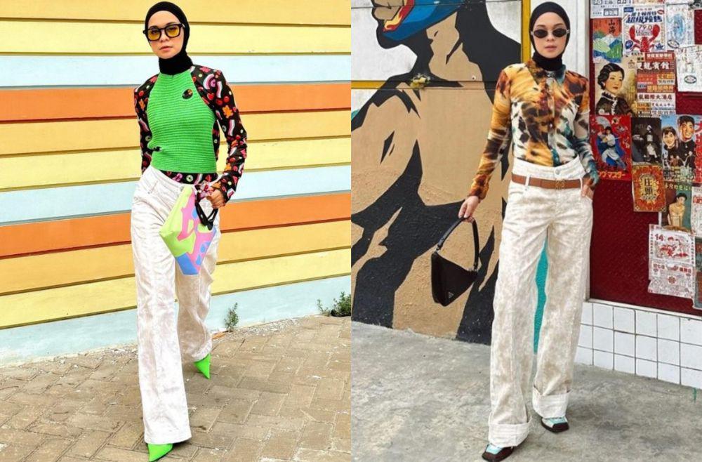 9 Mix and Match Celana Cream ala Tantri Namirah, Super Chic!