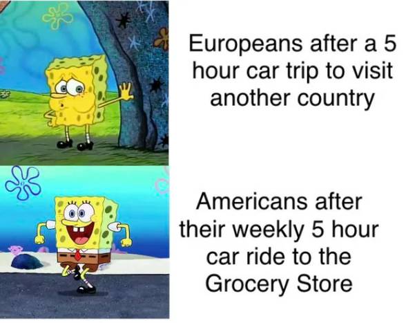 meme SpongeBob perbandingan Amerika Serikat dan negara Eropa (reddit.com/Walking_My_Pet_Fish)