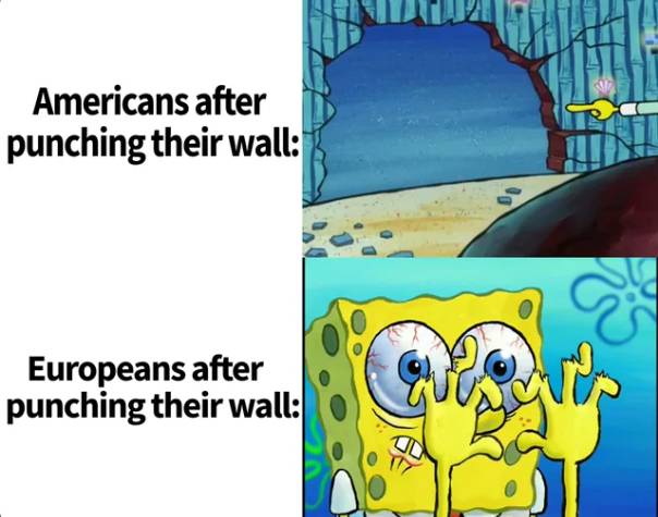 meme SpongeBob perbandingan Amerika Serikat dan negara Eropa (reddit.com/SkylandersKirby)