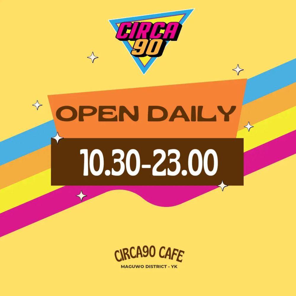 Jam Operasional Circa 90 Cafe Jogja (instagram.com/circa90cafe)