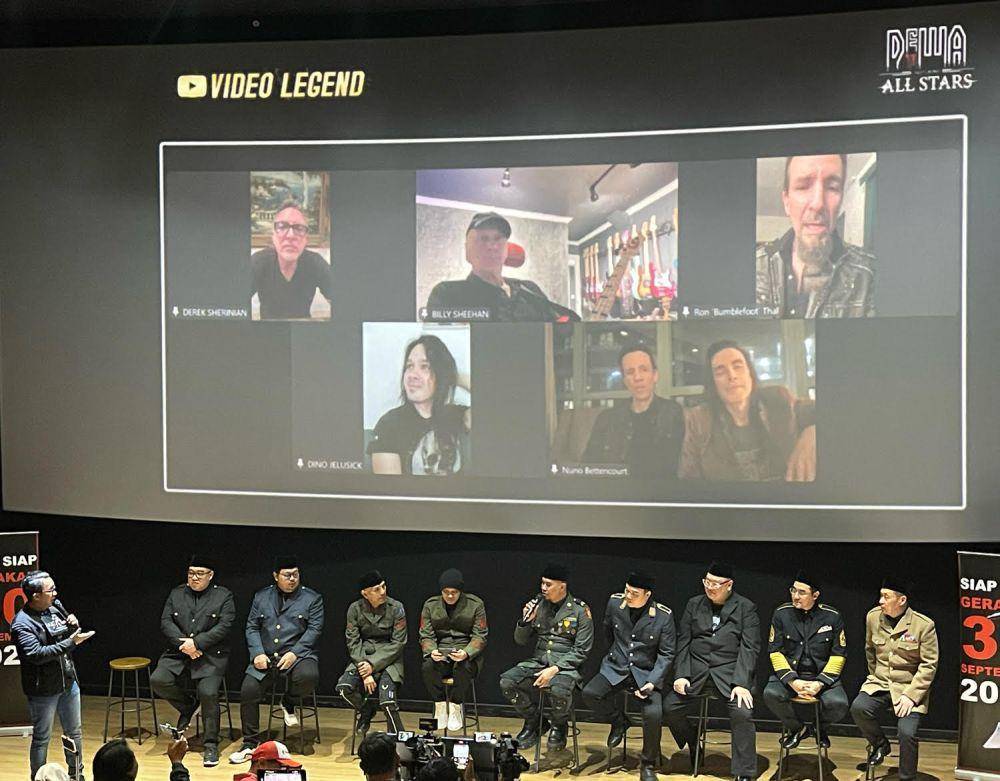 Konferensi pers Konser DEWA 19 Featuring All Stars 2.0 (Instagram.com/officialdewa19)