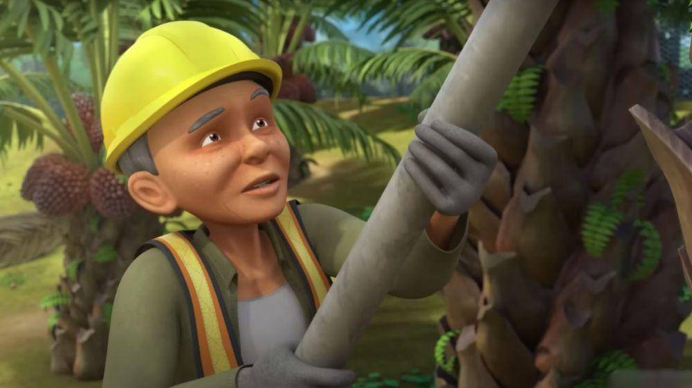Tok Dalang di Upin & Ipin episode Minyak Sawit