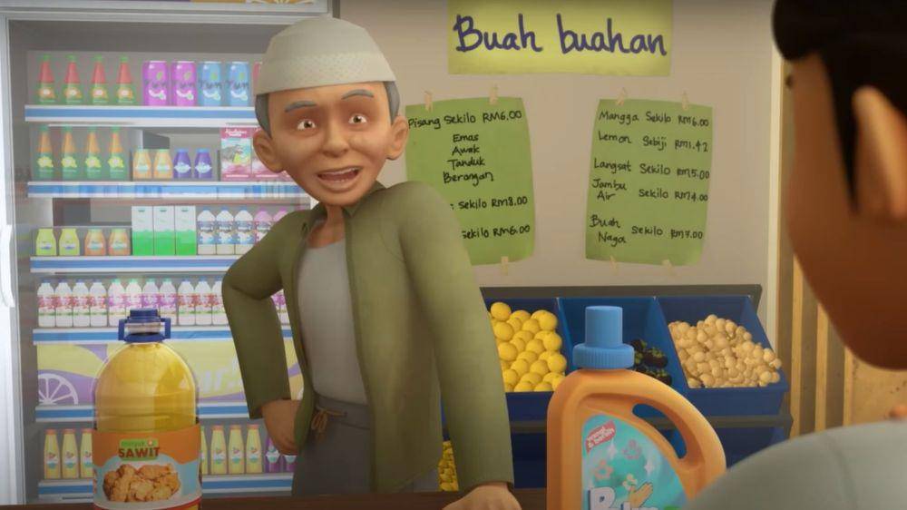 Tok Dalang di Upin & Ipin episode Minyak Sawit