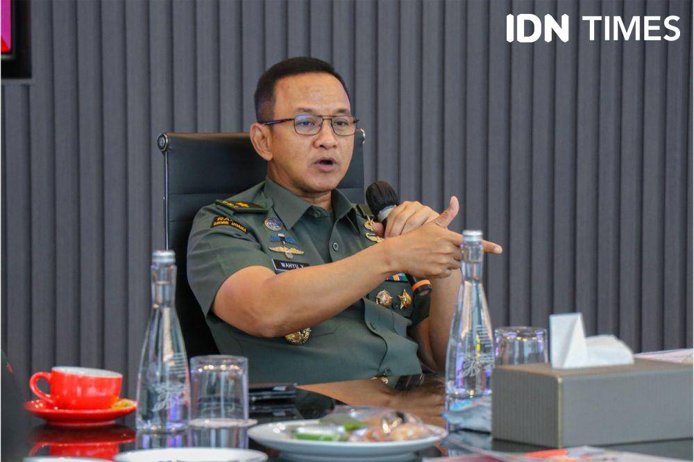 Kadispen TNI AD, Brigjen TNI Wahyu Yudhayana. (IDN Times/Alya Achyarini)