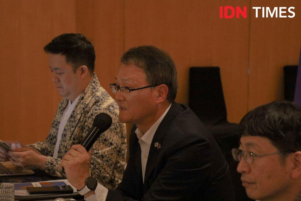 Duta Besar Korea Selatan untuk ASEAN, Lee Jang Keun, dalam Workshop Indonesian Next Generation Journalist Network on Korea 2024 yang diinisiasi Korea Foundation bersama Foreign Policy Community Indonesia. (Dok FPCI)