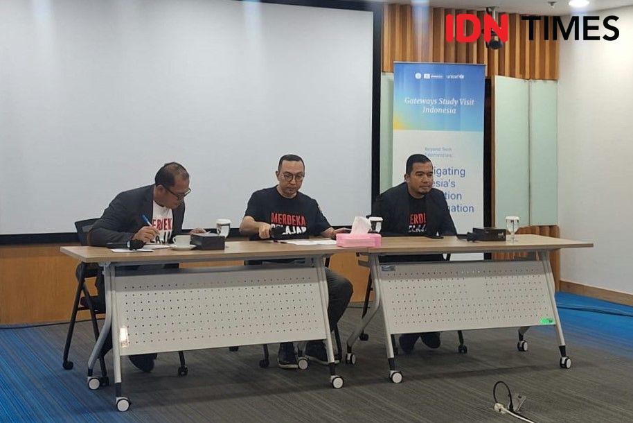 Konferensi pers Gate Away Study Visit Indonesia 2024 di Kantor Kemendikbud, Jakarta, Rabu (11/9/2024). (IDN Times/Lia Hutasoit)