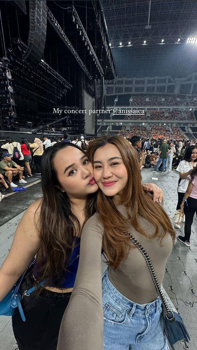 Aaliyah Massaid konser Bruno Mars (Instagram.com/aaliyah.massaid)