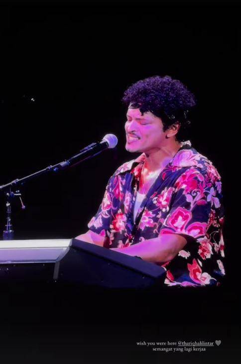Aaliyah Massaid konser Bruno Mars (Instagram.com/aaliyah.massaid)