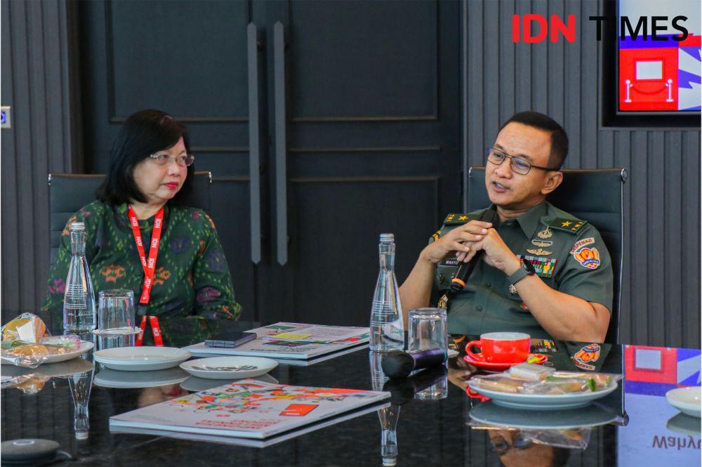Kepada Dinas Penerangan Angkatan Darat (Kadispenad), Brigjen TNI Wahyu Yudhayana. (IDN Times/Alya)