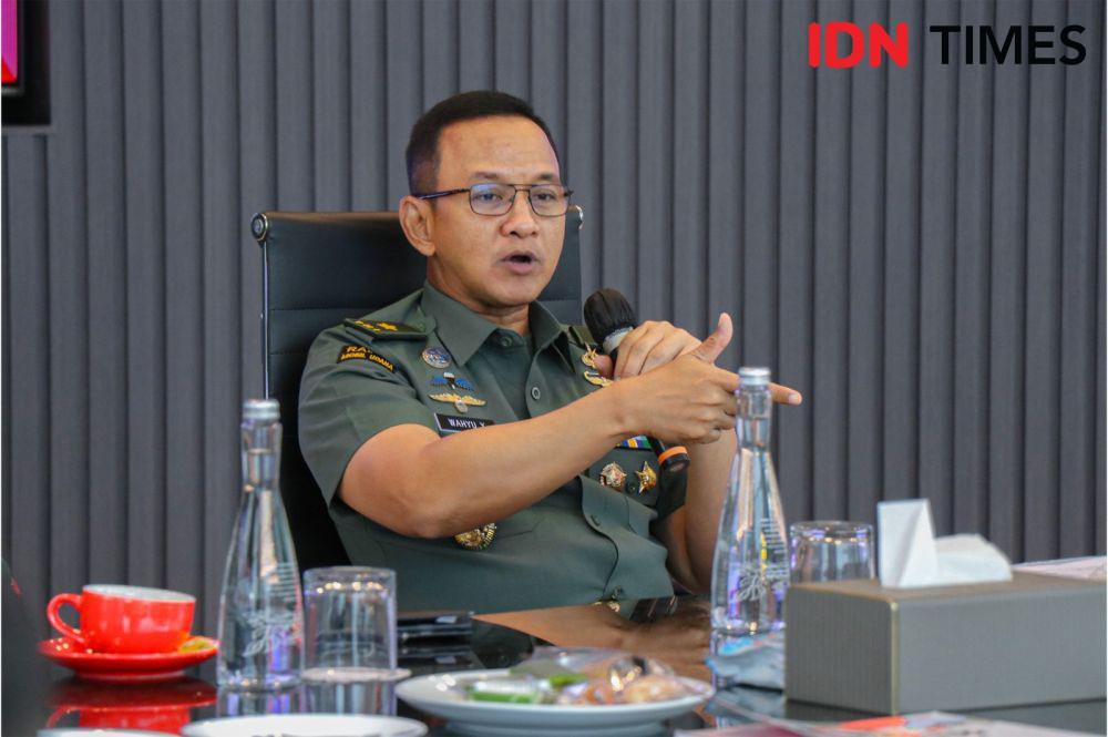Kepada Dinas Penerangan Angkatan Darat (Kadispenad), Brigjen TNI Wahyu Yudhayana. (IDN Times/Alya)