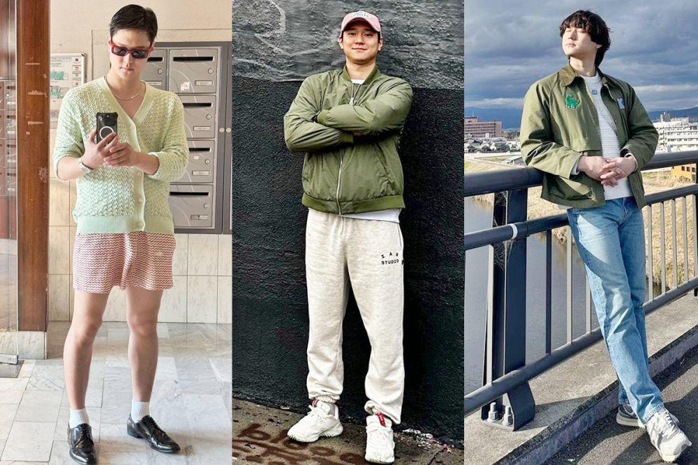 7 Ide Gaya Outfit Nuansa Hijau ala Go Kyung Pyo, Fresh Setiap Hari!