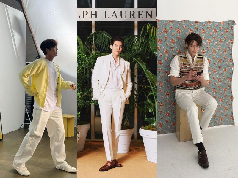 loose pants putih ala Kim Woo Bin (instagram.com/____kimwoobin)