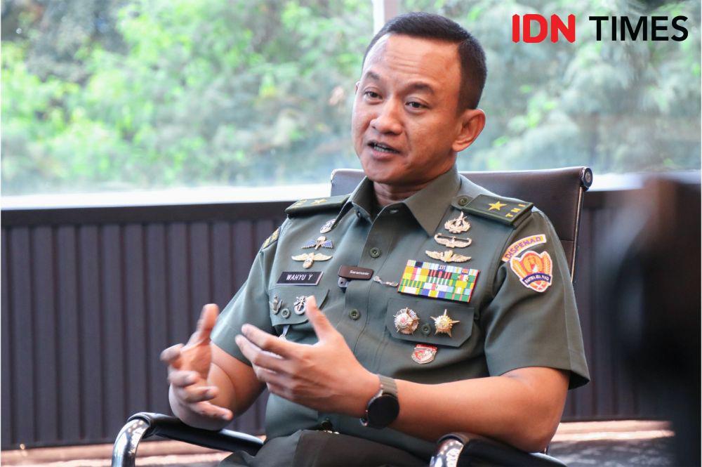 Kepada Dinas Penerangan Angkatan Darat (Kadispenad), Brigjen TNI Wahyu Yudhayana. (IDN Times/Alya)