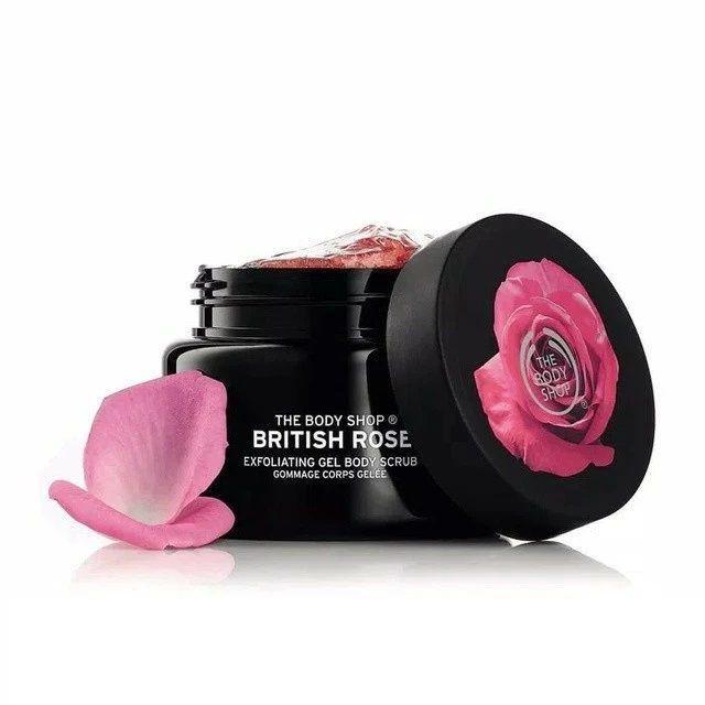 The Body Shop British Rose Exfoliating Gel Body Scrub (Shopee/The Body Shop Official)
