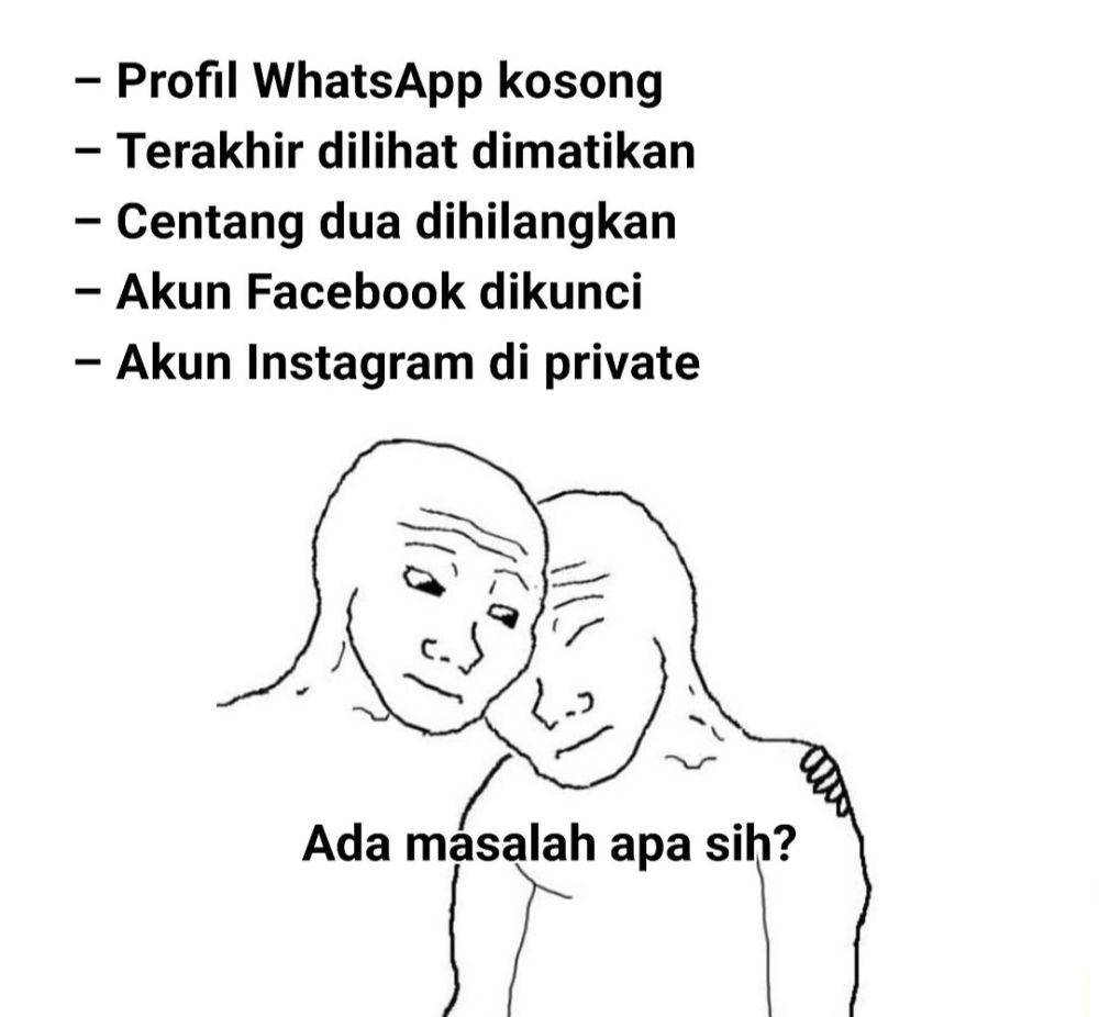 meme akun tanpa foto profil (instagram.com/statuslucu_official)