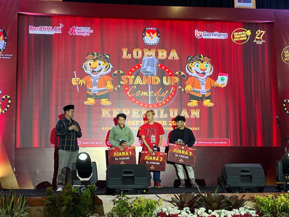 Gelar Stand UP Comedy, KPU Jabar: Pilkada Harus Riang Gembira