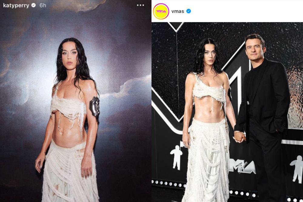 8 Potret Katy Perry di MTV VMAs 2024, Gandeng Suami