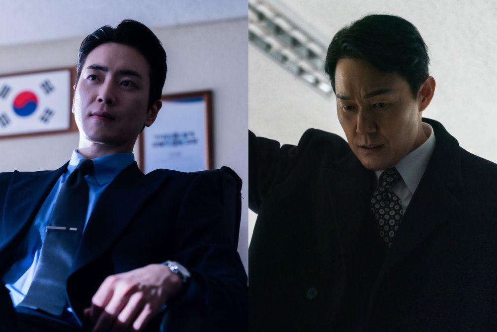 cuplikan Lee Jun Hyuk dan Park Sung Woong di drakor Dongjae, the Good or the Bastard (dok. TVING/Dongjae, the Good or the Bastard)