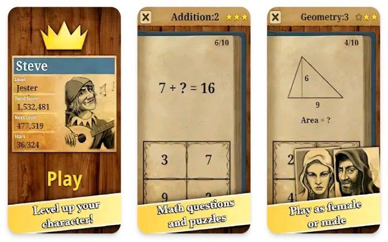 tampilan aplikasi King of Maths (dok. Google Play Store/King of Maths)