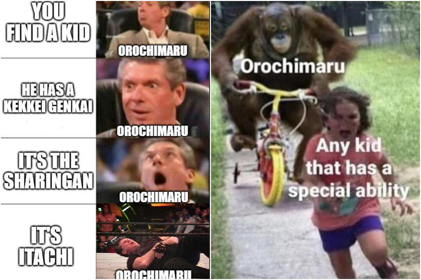 7 Meme Kocak Orochimaru, Semua Anak Berbakat Diculik!