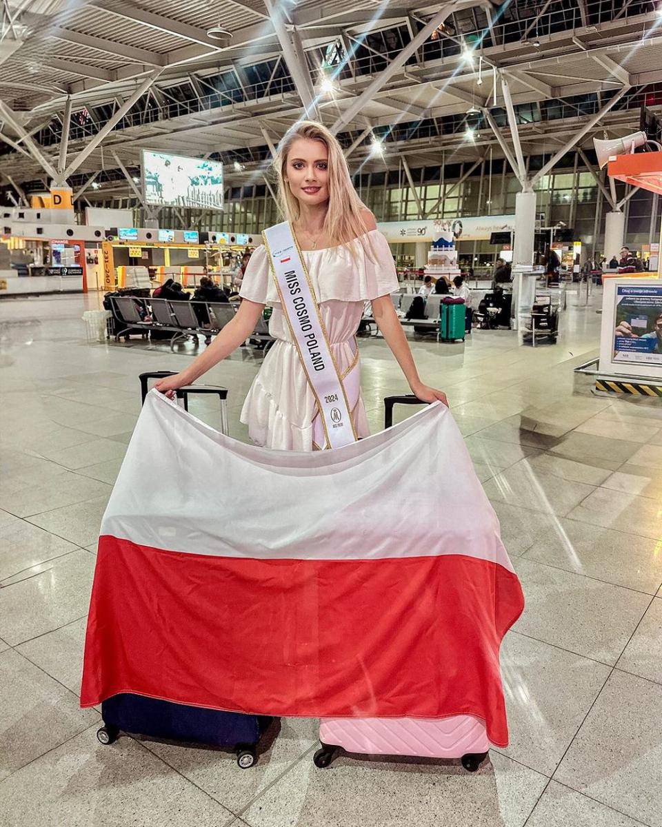 Potret Keberangkatan Finalis Miss Cosmo 2024 ke Vietnam (Instagram.com/miss.polski)