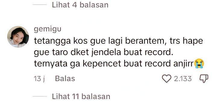 potret meme kocak cara nguping tetangga yang lagi bertengkar (tiktok com/aaamarrr_)